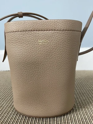 £199 • Buy Max Mara Camel Leather Bucket Bag