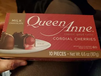 Box Of Queen Anne Milk Chocolate Covered Cordial Cherries 10 Pc Total  • $7.99