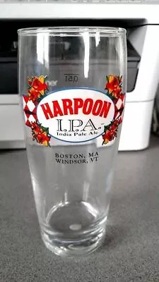 HARPOON India Pale Ale IPA Beer Pint Glass Boston MA /Windsor VT Brewery 05L • $7.99