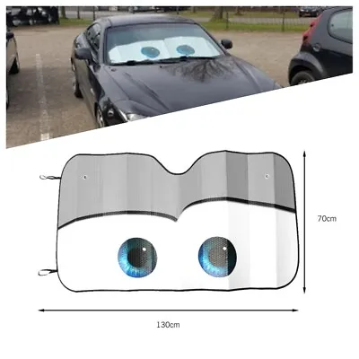 Gray Cartoon Car Window Windscreen Cover Sun Shade Foils Eye Heated Windshield • $26.69