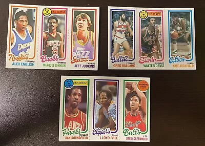 1980-81 Topps NBA Panel Cards Complete The Set! U Pick! NM! HOF! 10/24 PriceDrop • $1.40