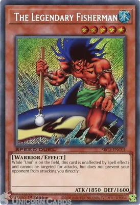 SBC1-ENC01 The Legendary Fisherman :: Secret Rare 1st Edition YuGiOh Card • £1.60