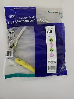  LDR  36 Inch Flexible Gas Line Connector With 3/8 Inch Outer D • $15.50