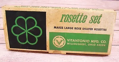 Vintage Vitantonio Rosette Set Rose Shaped Complete Original Box Holiday Waffles • $17