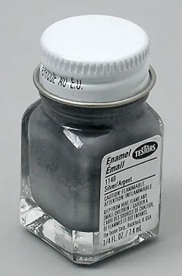 Testors 1/4 Oz Silver Enamel Model Paint 1146TT • $3.59