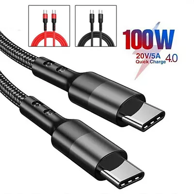 USB C TO USB C Charger Cable Type C Fast Charging Data Lead For Samsung Android • $8.39