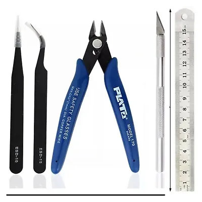 5PCS Gundam Modeler Tools Craft Set Hobby Model Building Kit DIY Tool Set Ruler • $15.95