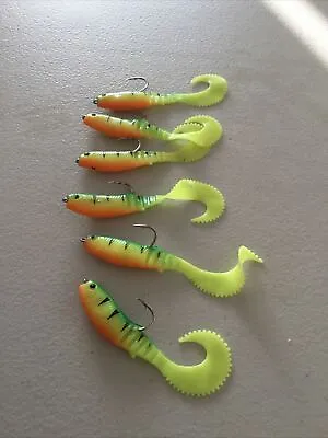 Sea Fishing Lures Soft Jelly Hooks Cod Pollock Bass Whiting Haddock Lures • £3.40