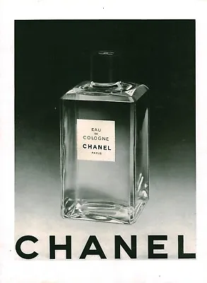 1950 Chanel Eau De Cologne Antique Perfume Magazine Advertisement • £8.78