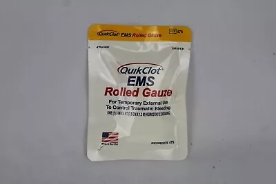 Z-Medical QuikClot EMS Gauze 3 In X 4 Ft Ex 5/28/24 • $14.95