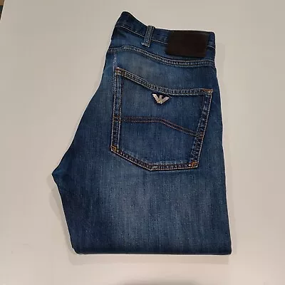 Men's AJ Armani Jeans J45 Slim Fit 8N6J45 6D0LZ W 32  L 34  Blue Used. • £7.50