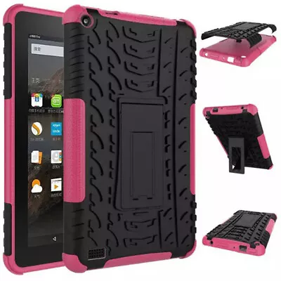 Rubber Shockproof Hybrid Hard Case Cover Stand Holder For Kindle Fire HD7 2015PK • $19.70