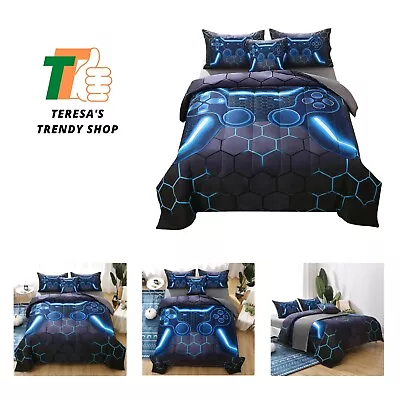 Queen Gamer Comforter Set6 Piece Bed In A Bag 3D Video Game Bedding -All Sea... • $83.99