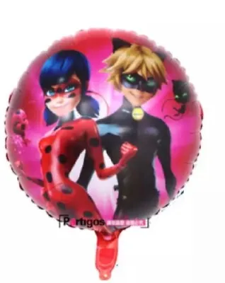 MIRACULOUS LADYBUG ROUND 18” Foil Balloon Party Supplies Decor UK • £2.49