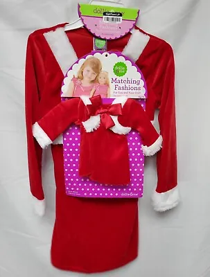 Dollie & Me Matching Christmas Dress Size 6 Red Sparkly Dress  Fits 18  Doll NWT • $18.99