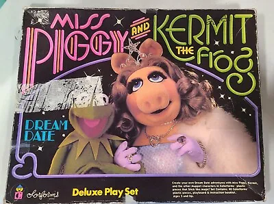 Vtg 1981 Jim Henson's Miss Piggy And Kermit The Frog Colorforms Deluxe Play Set  • $24.99