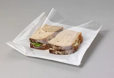 £3.75 • Buy  CLEAR Film Front Paper Cellophane Food Bags White Window Sandwich 8.5  X 8.5  