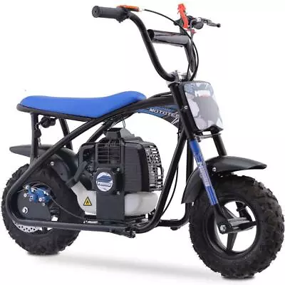 MotoTec Bandit 52cc 2-Stroke Gas Mini Bike - Red And Blue - NO CA SALES • $284