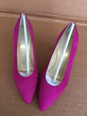 £96.70 • Buy NOS Allure Hot Pink Magenta Leather Pumps Shoes 6.5 M 6 1/2 New 80’s ?