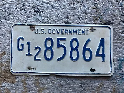 1974 U.s. Government Embossed License Plate • $32.99
