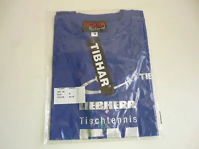 TIBHAR Em 2009 Stuttgart Tischtennistrikot Table Tennis Shirt Gr: M Blue • £13.70