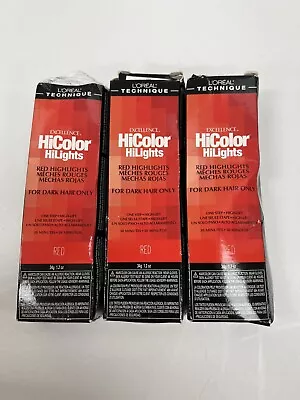 L’Oréal Technique Red HiColor HiLights 1.2 Oz 3 Pack • $26.99