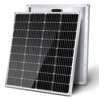 HQST 100 Watt 12V Monocrystalline  Solar Panel For Battery Camping RV BOAT  • $71.49