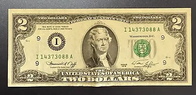2 DOLLAR BILL 1976 Series Low Serial Number. GREAT CONDITION $2 USD TWO DOLLAR $ • $599.99
