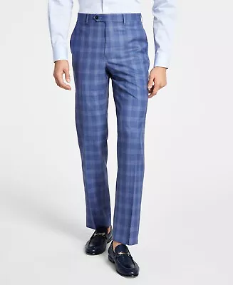 Lauren Ralph Lauren Mens UltraFlex Blue Plaid Pants 42 X 32 • $49.84