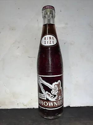 Full 10 Oz. Brownie Grape Soda Bottle Roanoke-Danville VA. • $12.99