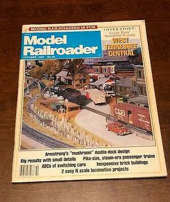 MODEL RAILROADER MAGAZINE (October 1987) Baldwin 2-6-2 Loco Steam Passenger • $6.83