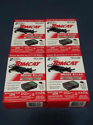 4 Packs Tomcat Mouse Killer Disposable Stations 2 Ea. 8 Total - Child/Pet Safe • $29.99