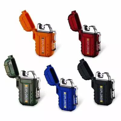 Dual Arc Plasma Electric USB Rechargeable Flameless Lighter Waterproof Windproof • $12.49