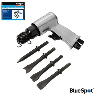 £15.30 • Buy BlueSpot Air Hammer Chisel Set With 4 Chisels Compact Design Tool For Compressor