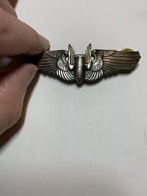 WW2 Sterling US Army Air Force Gunner Wings 3” Full Size • $39.95