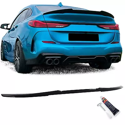 For BMW 2er F44 Gran Coupe 2020- Rear Spoiler Lip Ducktail Black Gloss • £101.41