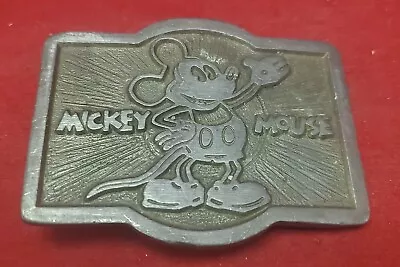 Vintage Walt Disney Productions Mickey Mouse Belt Buckle Metal • $13.91