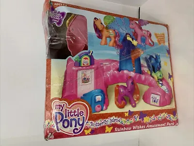 My Little Pony Butterfly Island Rainbow Wishes Amusement Park 2004 Complete Set • $54.14