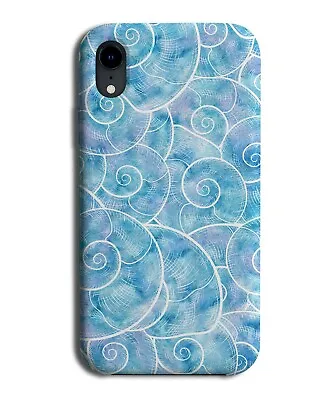 Blue Underwater Seashell Lining Phone Case Cover Lines Shades Seashells F813 • £14.95