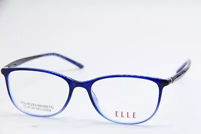 New Elle El 13510 Bl Blue Authentic Eyeglasses 52-16 • $42.72