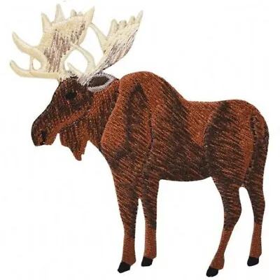 Moose Applique Patch - Antlers Animal Badge 3  (Iron On) • $4.25