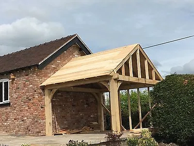 Green Oak Framed Wooden Gazebo / Hot Tub Shelter/ Car Port • £1400