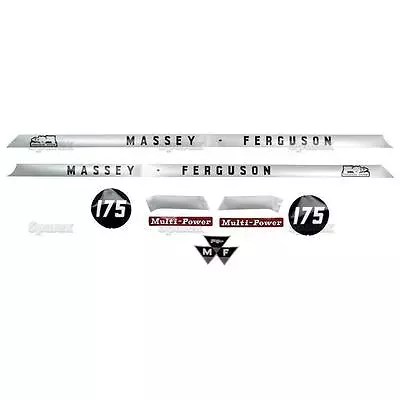 Decal Kit/Set For Massey-Ferguson MF 175 MF175 Tractor - Hood & Seat - Sparex • $75.95