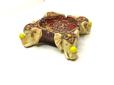 Ashtray Elephants India Style Collectible Smoking Accessories Vintage Rare Old • $27
