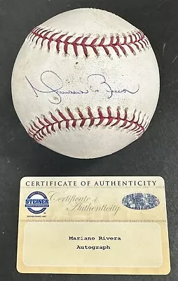 Mariano Rivera Signed Game Used MLB Baseball Yankees Autograph Steiner COA HOF • $699.99