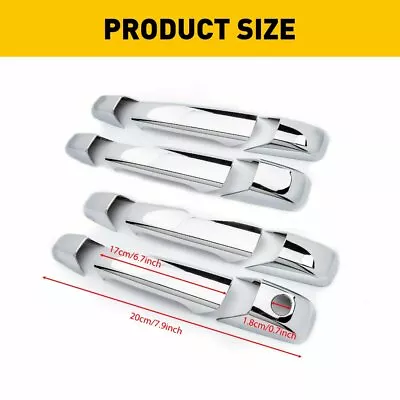 For 2007-2013 Chevy Silverado Chrome 4x Door Handle Levers Covers Car Auto Parts • $21.59