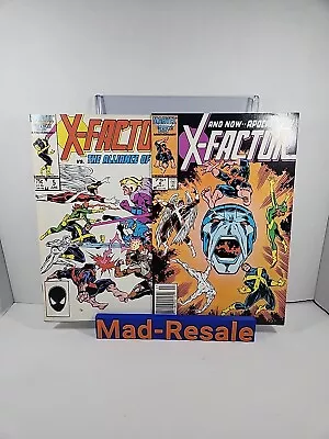 🔥 X-Factor Vol 1 # 5 & 6 1986 1st Cameo  Cover & Full Appearance Apocalypse 🔥 • $31