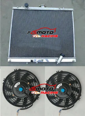 Radiator+Fan For 1996-2007 Mitsubishi L200 MK3 K60/K70 2.5TD 4D56 T/TD K74T K94W • $310