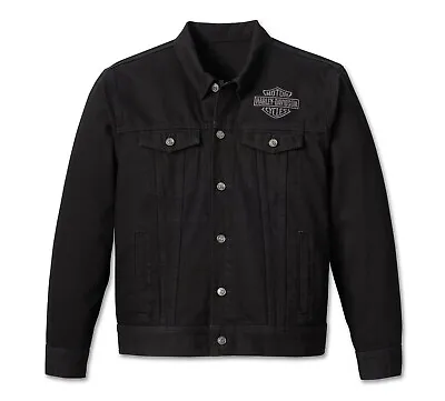 Harley Davidson Men's Harley-Davidson Denim Jacket - Black • $148.50