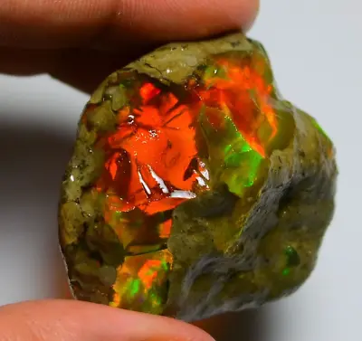 251.90 Natural Opal Rough AAA Quality Ethiopian Welo Fire Opal Raw Gemstone • $252